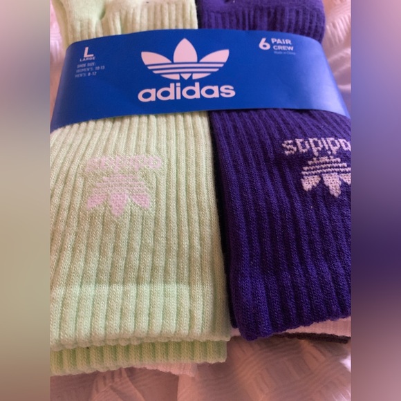 Adidas Men's / Woman’s Colorful Crew Socks Set - Picture 4 of 9